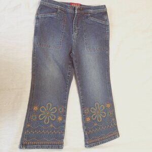 🦜  BE BOP GIRLS JEANS CAPRIS PANTS SIZE 10  🦜